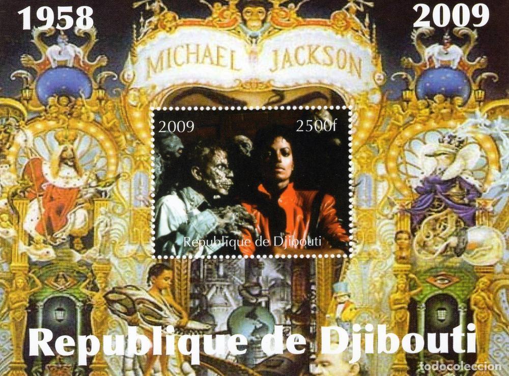 Sellos: DJIBOUTI 2009 SHEET MNH MICHAEL JACKSON SINGERS MUSIC CANTANTES MUSICA