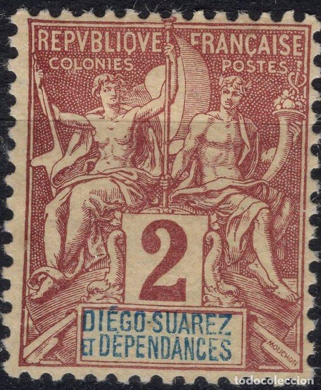 Sellos: DIEGO SUAREZ 1893 STAMP MICHEL FR-DS 39