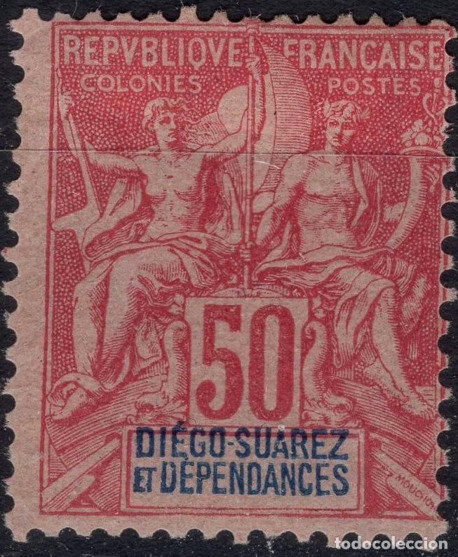 Sellos: DIEGO SUAREZ 1893 STAMP MICHEL FR-DS 48