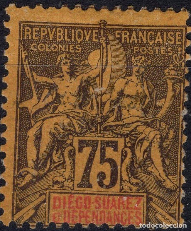 Sellos: DIEGO SUAREZ 1893 STAMP MICHEL FR-DS 49
