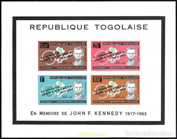 Sellos: 365522 MNH TOGO 1964 EN MEMORIA DE JOHN FITZGERALD KENNEDY