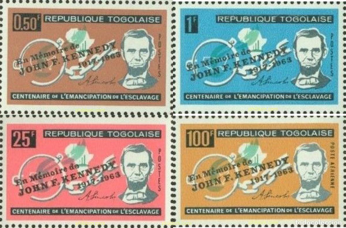 Sellos: 684427 MNH TOGO 1964 EN MEMORIA DE JOHN FITZGERALD KENNEDY