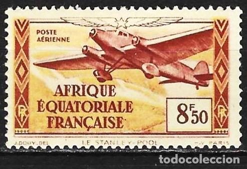 Sellos: &Aacute;frica Ecuatorial francesa (AEF) 1937 - Mi 73 - YT A 7 - Avi&oacute;n ( A&eacute;reo )