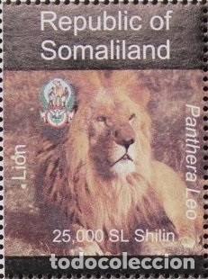 Sellos: SOMALILAND 1997 STAMP MNH FAUNA MAMIFEROS LIONS LEONES LOWEN FELINS FELINES FELINOS WILDLIFE