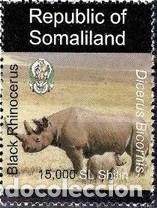 Sellos: SOMALILAND 1997 STAMP MNH FAUNA RHINOCEROS RHINOS RINOCERONTES RINOCERONTI WILDLIFE