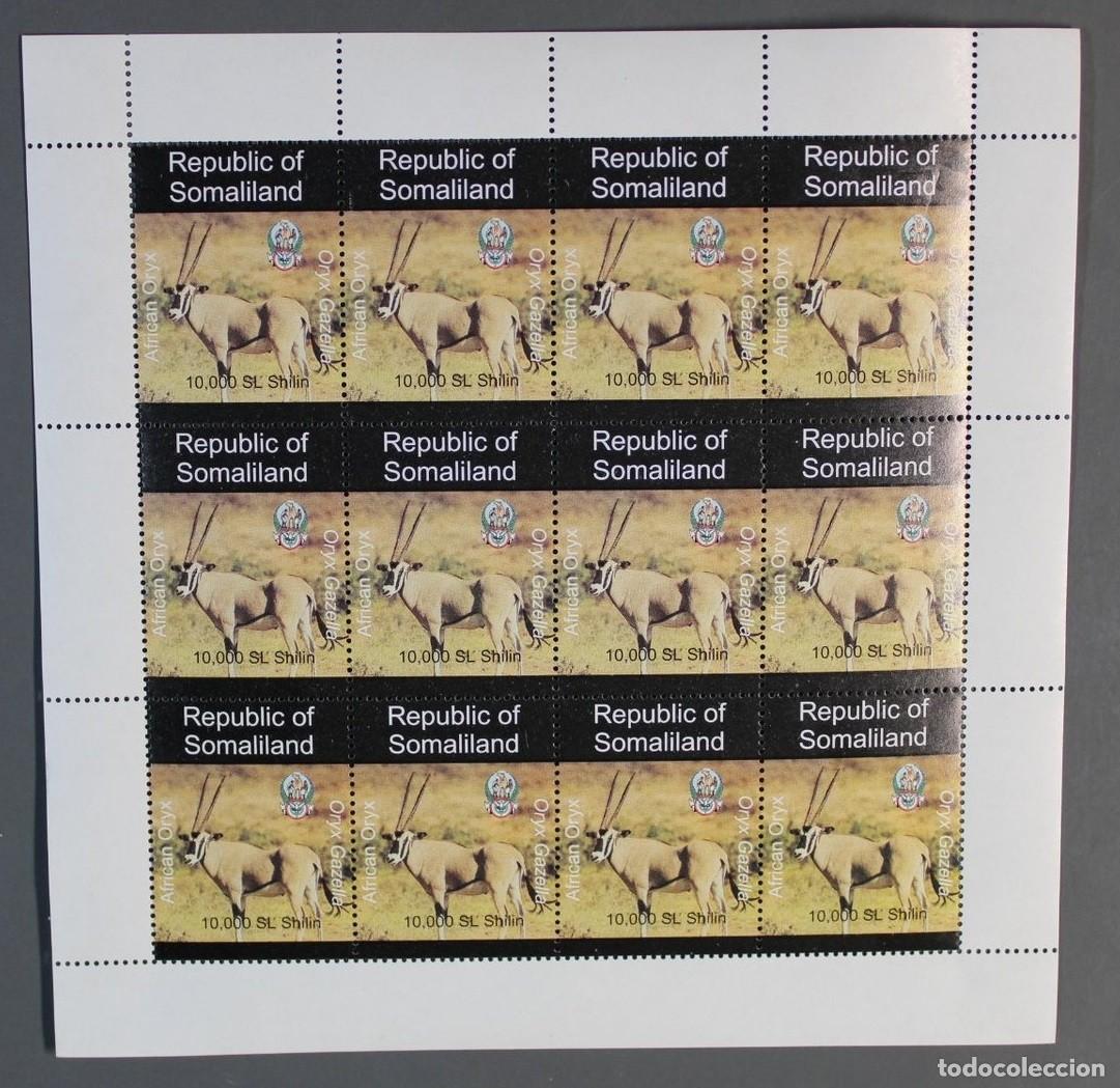 Sellos: SOMALILAND 1997 SHEET MNH FAUNA MAMIFEROS ORIX AFRICANO ORYX AFRICAN ANTILOPES ANTELOPES WILDLIFE