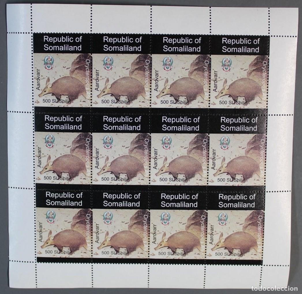 Sellos: SOMALILAND 1997 SHEET MNH FAUNA MAMIFEROS CERDO HORMIGUERO AARDVARK ORYCTEROPUS ORITTEROPO WILDLIFE