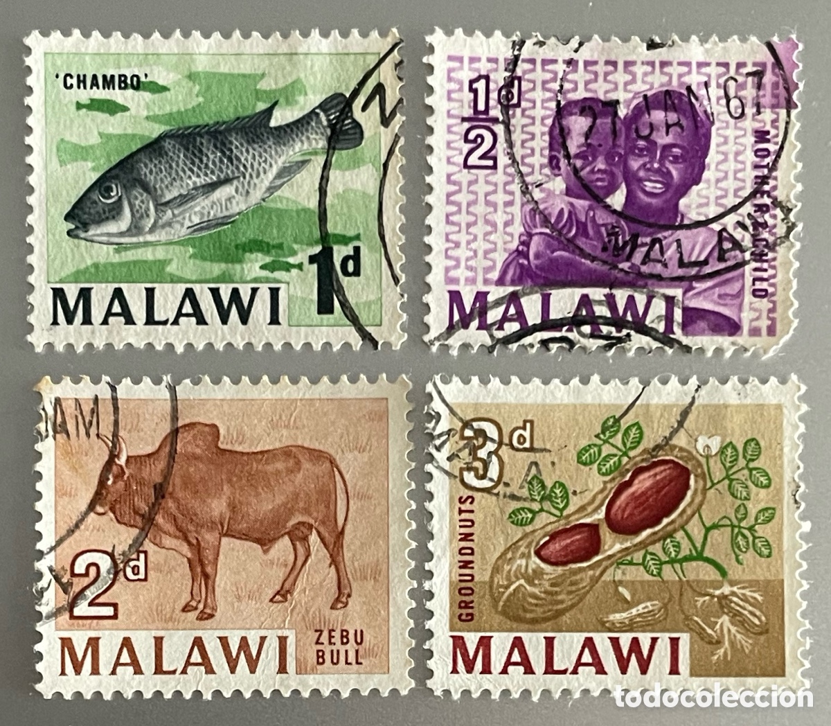 Sellos: Malawi. Aspectos locales. 1964