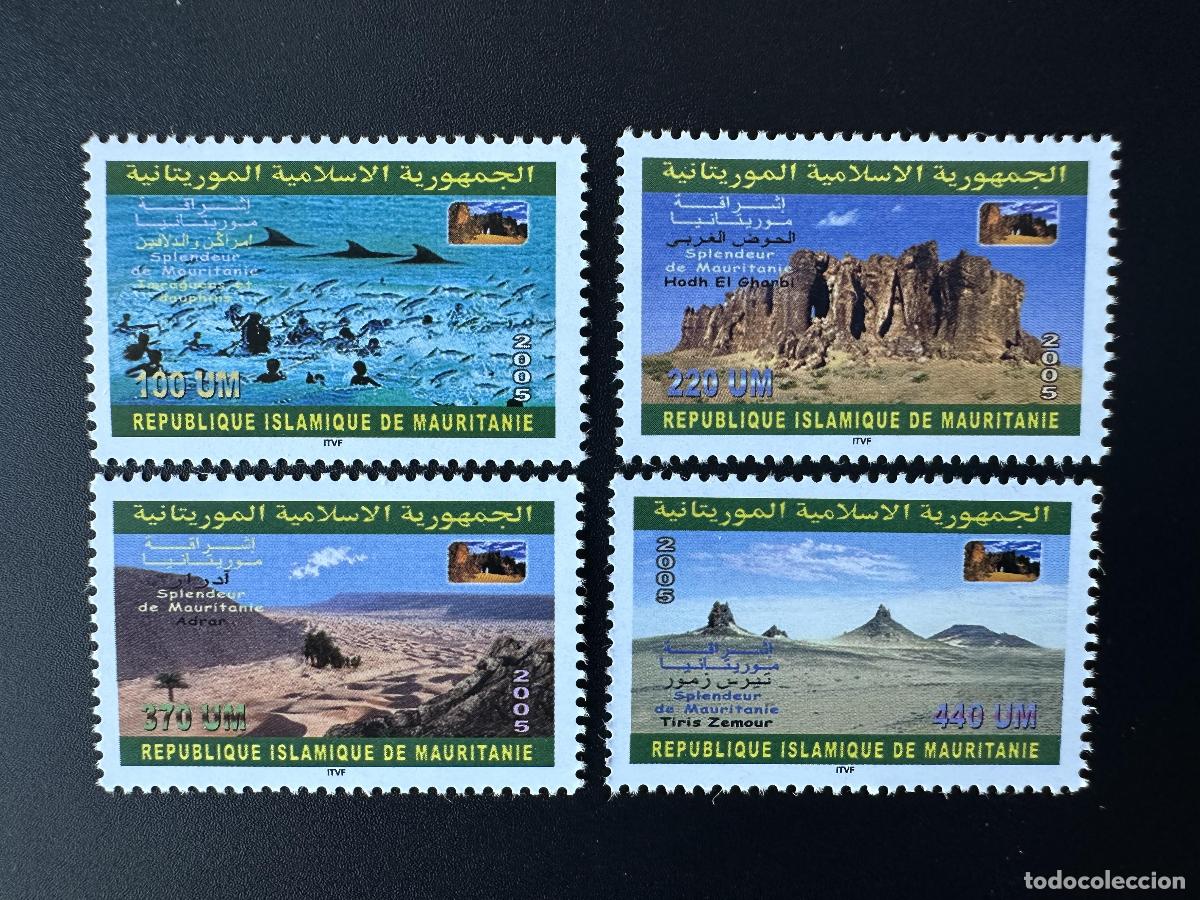 Sellos: Mauritania 2005 Mi. 1145 - 1148 Esplendor delf&iacute;n fauna marina turismo