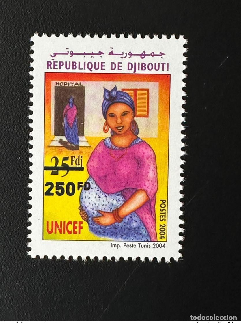 Sellos: Djibouti 2022 sobrecarg&oacute; Mi. 799 mujeres de UNICEF Frau Action en Ucrania