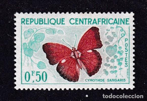 Sellos: CENTRAFRICAINE n&deg; 4 ** papillon cymothoe sangaris