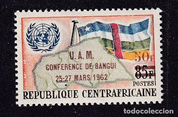 Sellos: CENTRAFRICAINE n&deg; 19 ** conf&eacute;rence de l'union africaine et malgache