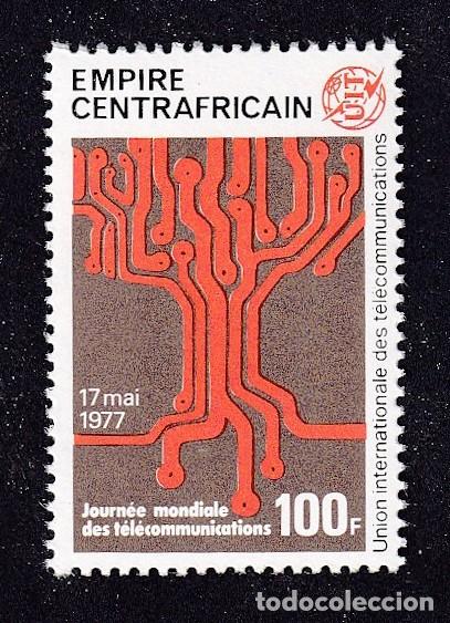 Sellos: CENTRAFRICAINE n&deg; 314 ** union internationale des t&eacute;l&eacute;communications