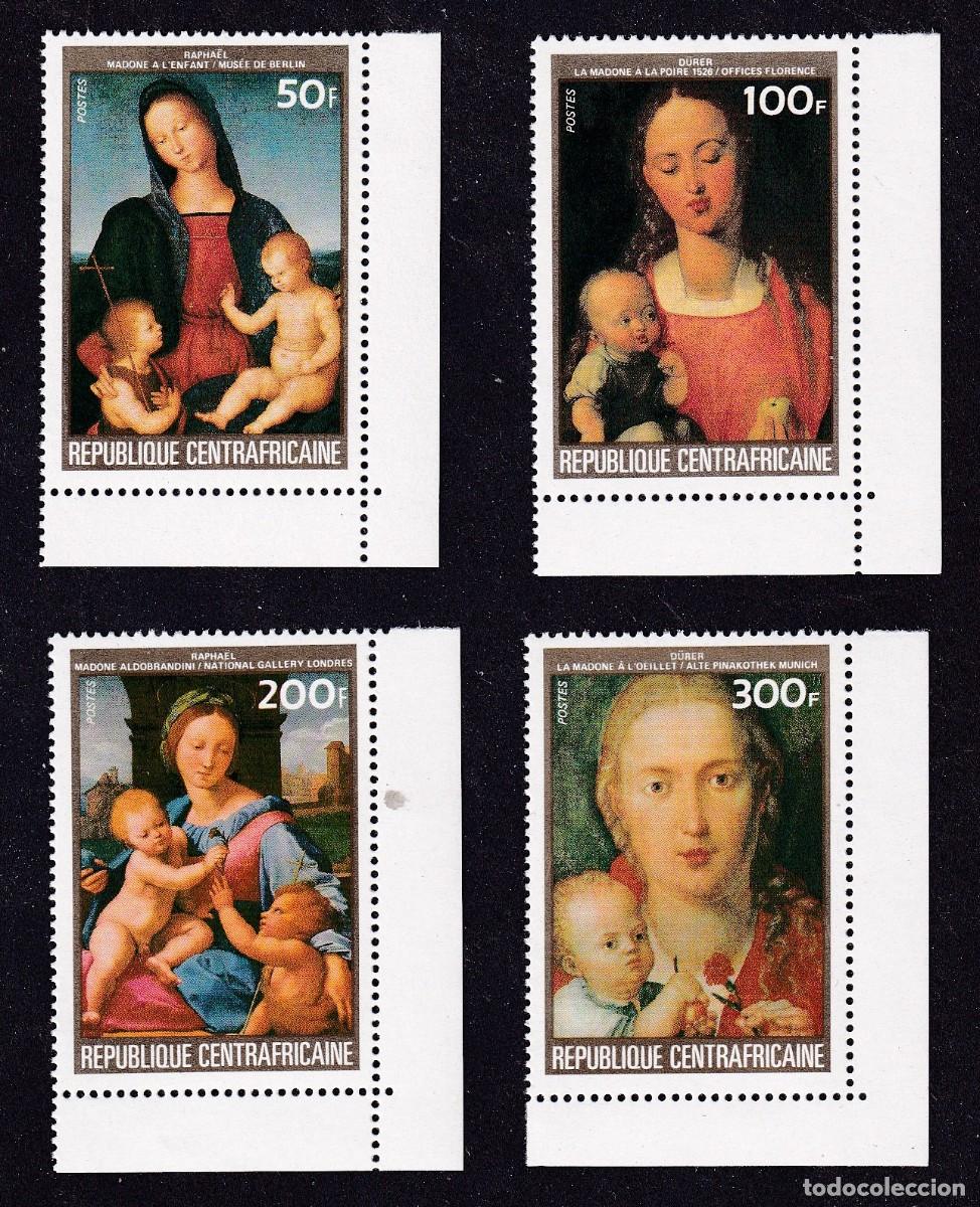 Sellos: CENTRAFRICAINE n&deg; 616 &agrave; 619 ** tableaux de D&uuml;rer et Rapha&euml;l
