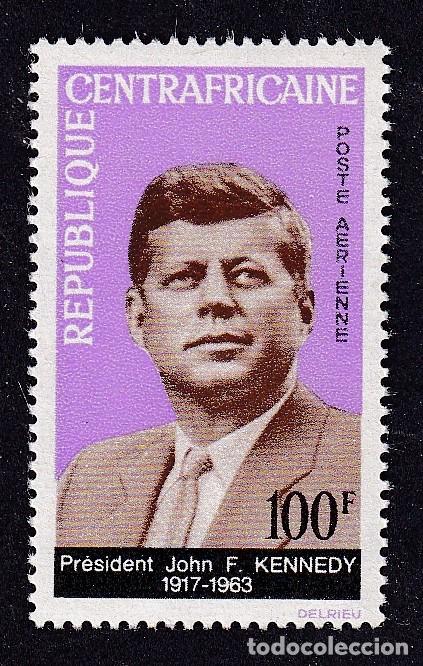 Sellos: CENTRAFRICAINE PA n&deg; 26 ** anniversaire de la mort du pr&eacute;sident Kennedy