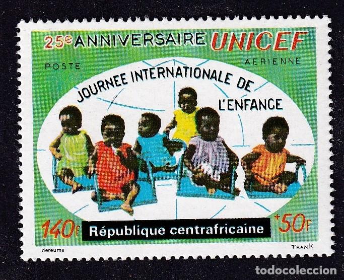 Sellos: CENTRAFRICAINE PA n&deg; 97 anniversaire de l'UNICEF neuf sans gomme