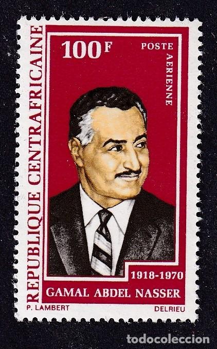 Sellos: CENTRAFRICAINE PA n&deg; 96 ** pr&eacute;sident Gamal Abdel Nasser