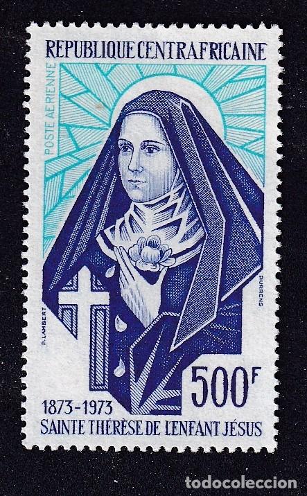 Sellos: CENTRAFRICAINE PA n&deg; 129 ** Sainte Th&eacute;r&egrave;se de l'enfant j&eacute;sus