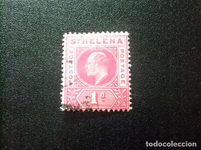 Sellos: 52 ST. HELENA 1902 / KING EDOUARD VII / YVERT 28 FU fil corona CA
