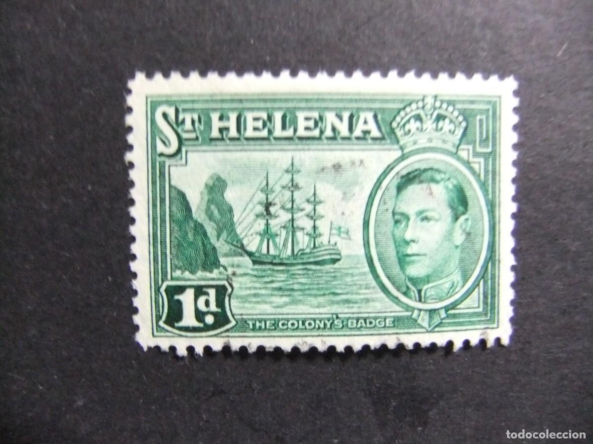 Sellos: 52 ST. HELENA 1938 / KING GEORGE VI (THE COLONYS BADGE) / YVERT 97 FU