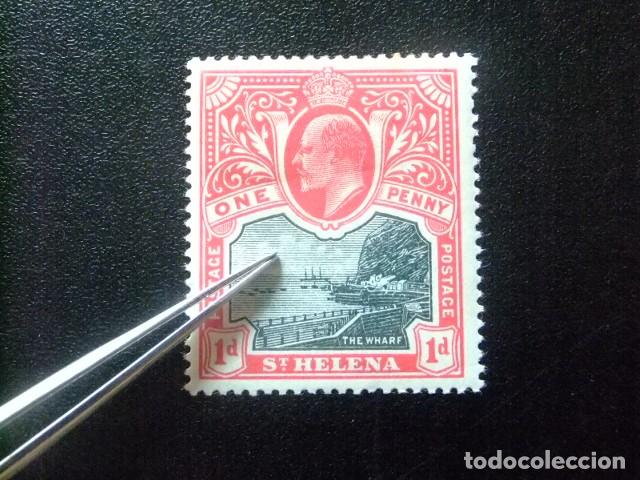 Sellos: 52 ST. HELENA 1903 / KING EDOUARD VII (MUELLE de JAMESTOWN) / YVERT 30 MH