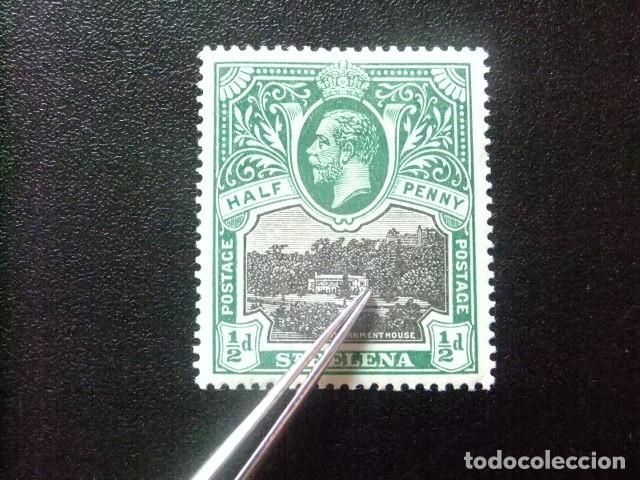 Sellos: 52 ST. HELENA 1912 / KING GEORGE V (RESIDENCIA del GOBERNADOR) / YVERT 41 MH