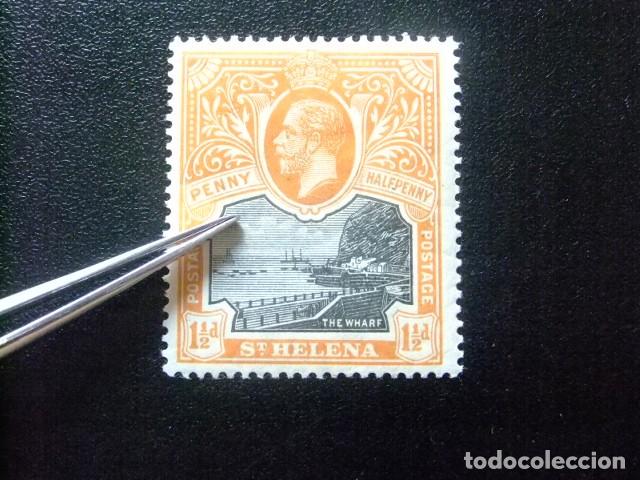 Sellos: 52 ST. HELENA 1912 / KING GEORGE V (MUELLE de JAMESTOWN) / YVERT 43 MH