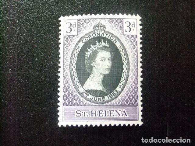 Sellos: 52 ST. HELENA 1953 / CORONACION de ELIZABETH II / YVERT 121 MNH