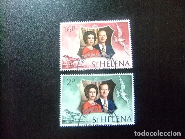 Sellos: 52 ST. HELENA 1972 / BODAS de PLATA / YVERT 257 / 258 MNH SG 289 / 290 FU