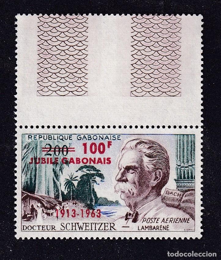 Sellos: GABON Yvert PA n&deg; 11 ** docteur Schweitzer