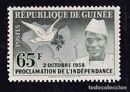 Sellos: GUINEEE Yvert n&deg; 6 ** proclamation de l'ind&eacute;pendance