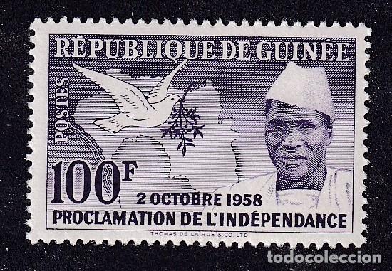 Sellos: GUINEEE Yvert n&deg; 7 ** proclamation de l'ind&eacute;pendance