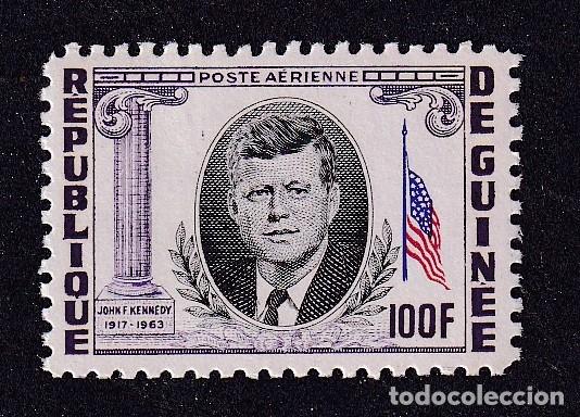 Sellos: GUINEEE Yvert PA n&deg; 40 ** mort du pr&eacute;sident Kennedy