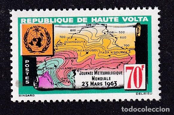 Sellos: HAUTE-VOLTA Yvert n&deg; 109 ** journ&eacute;e m&eacute;t&eacute;orologique mondiale