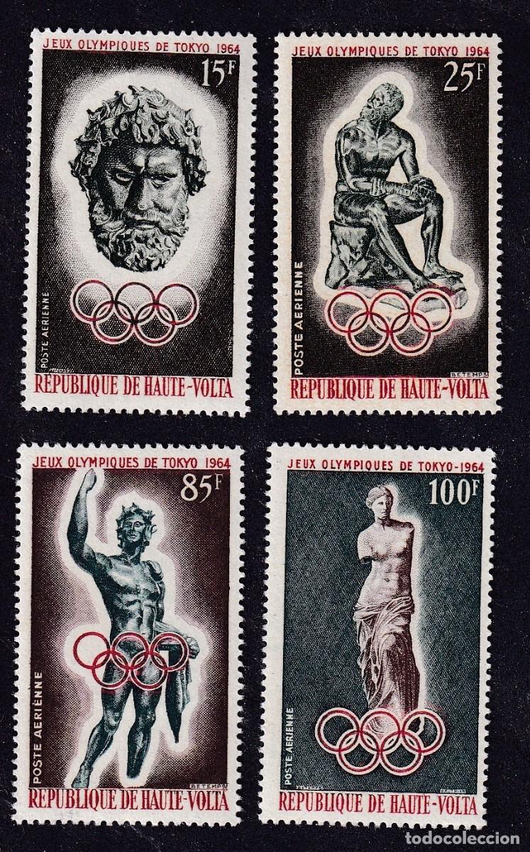 Sellos: HAUTE-VOLTA Yvert PA n&deg; 14 &agrave; 17 ** jeux olympiques de Tokyo