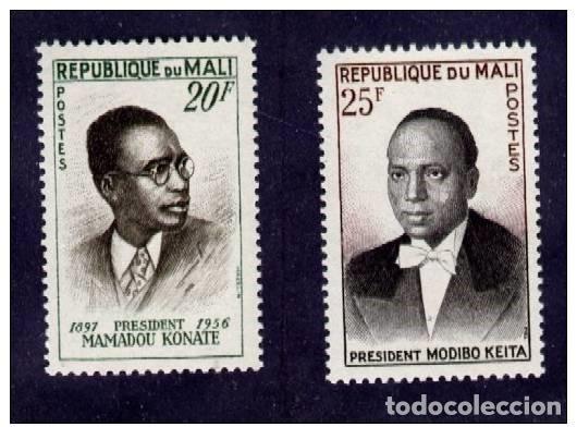 Sellos: MALI Yvert n&deg; 13 et 14 ** pr&eacute;sidents