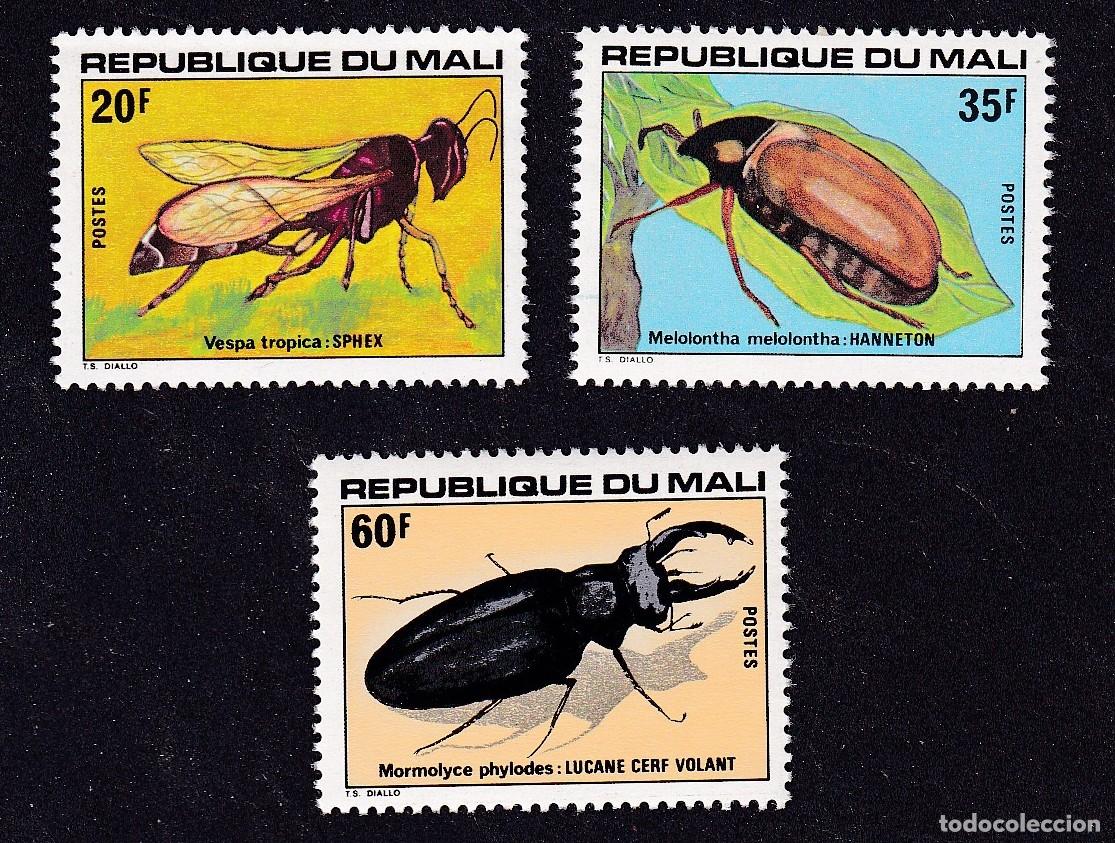 Sellos: MALI Yvert n&deg; 284 &agrave; 286 ** insectes
