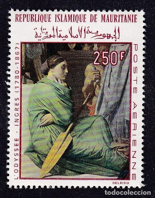 Sellos: MAURITANIE Yvert PA n&deg; 80 ** tableau de Ingres l'odyss&eacute;e
