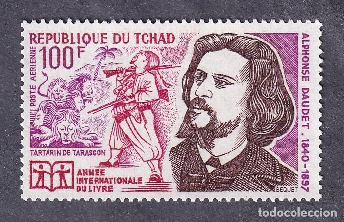 Sellos: TCHAD Yvert PA n&deg; 124 ** ann&eacute;e internationale du livre Alphonse Daudet