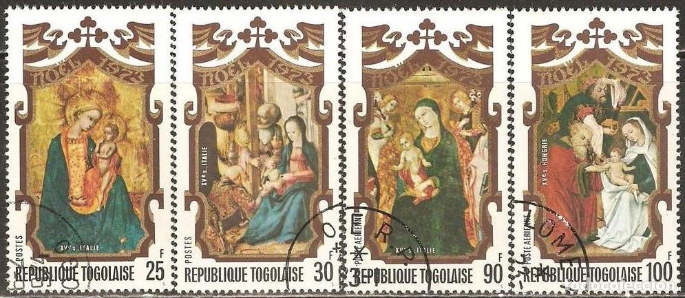Sellos: TOGO 1973 SERIE 4 STAMPS USED MNH NAVIDAD CHRISTMAS NOEL NATALE ART PAINTINGS ARTE PINTURAS