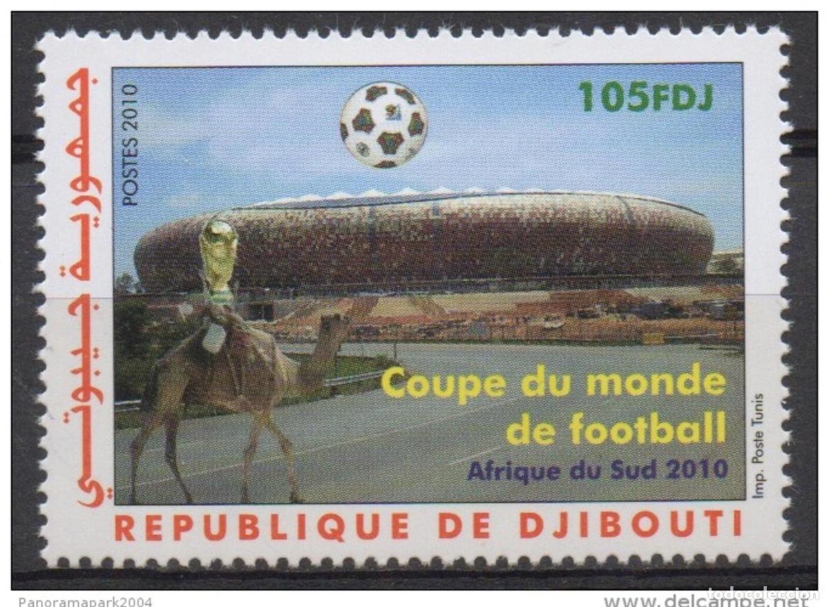Sellos: Yibuti 2010 Mi. 814** nueve MNH Copa del Mundo F&uacute;tbol FIFA Camel RARE