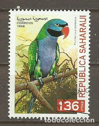 Sellos: REPUBLICA SAHARAUI - SELLO - 1998 - N&ordm; 1 - AVES - FOTO