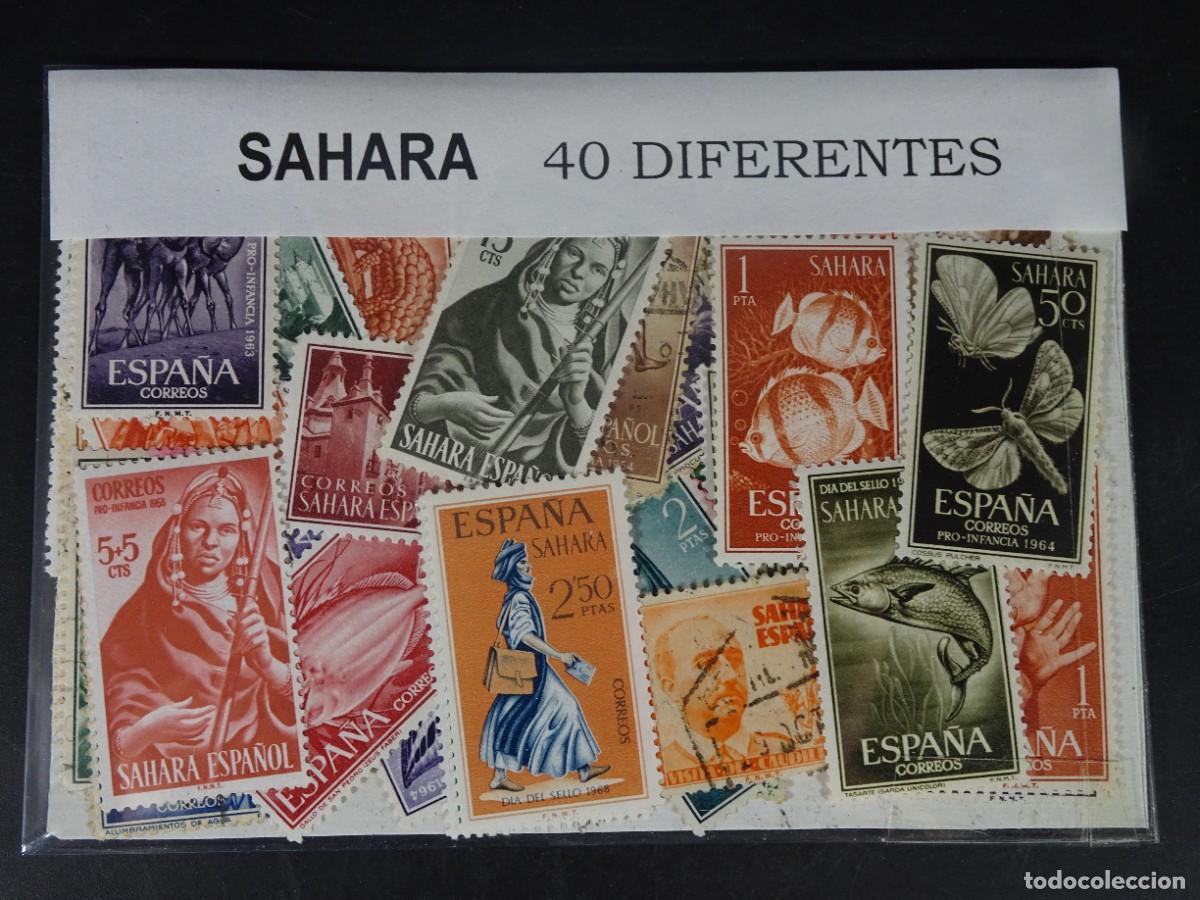 Sellos: SAHARA 40 SELLOS DIFERENTES, VER FOTOS