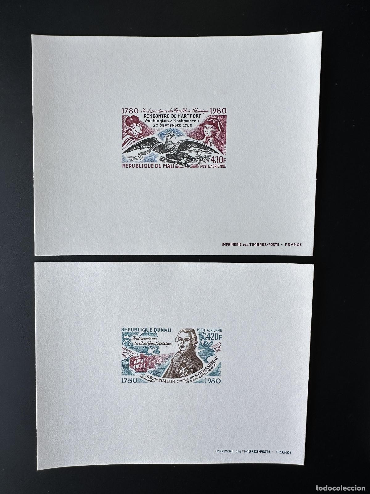Timbres: Mali 1980 Mi. 785 - 786 a prueba de lujo Independence Estados Unidos Am&eacute;rica