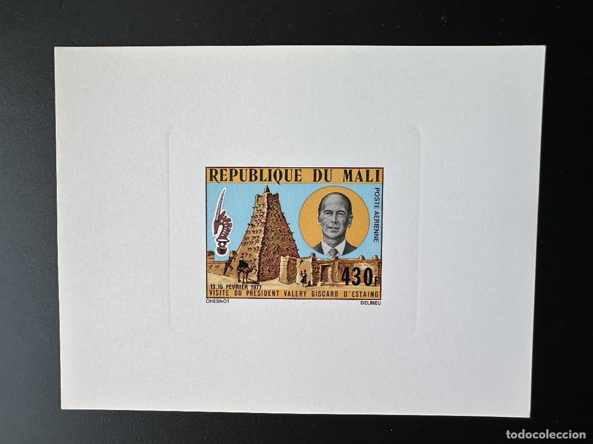 Selos: Mali 1977 Mi. 569 evento de lujo Visite la pir&aacute;mide del presidente Giscard d'Estaing
