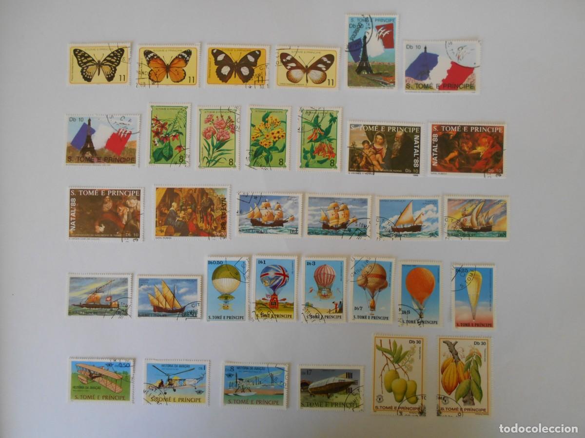 Sellos: SANTO TOME Y PRINCIPE-LOTE 60 SELLOS DIFERENTES-LOTE 1