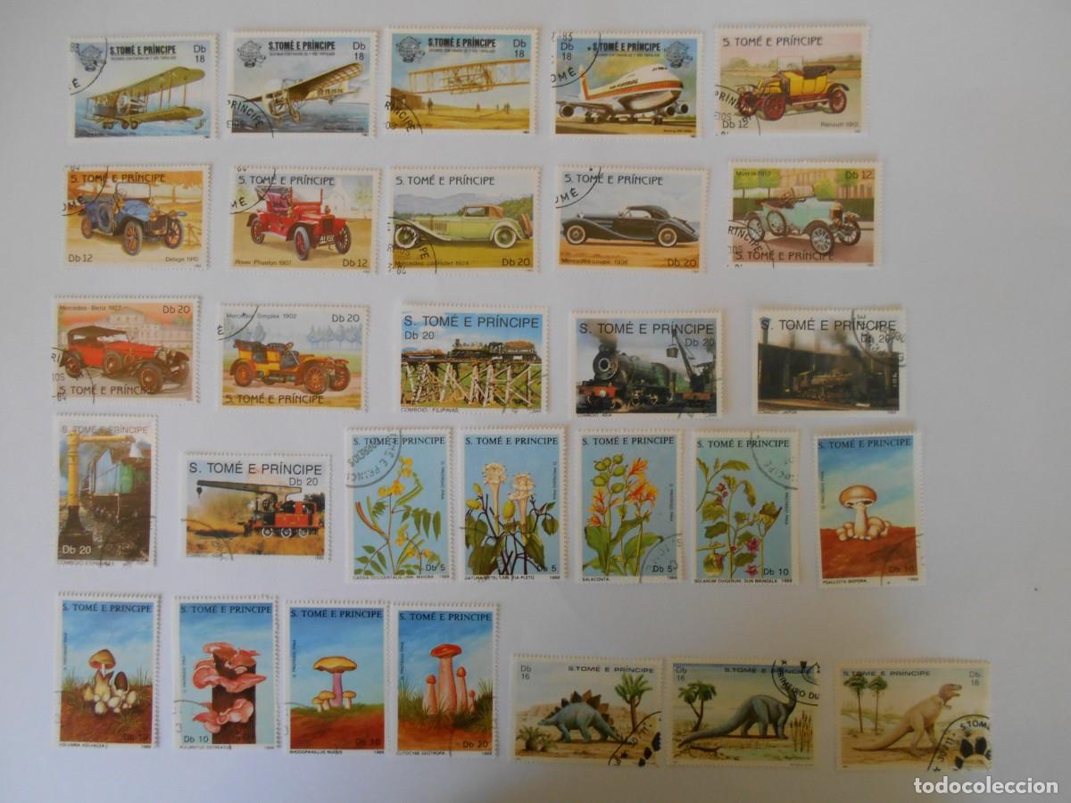 Sellos: SANTO TOME Y PRINCIPE-LOTE 60 SELLOS DIFERENTES-LOTE 2