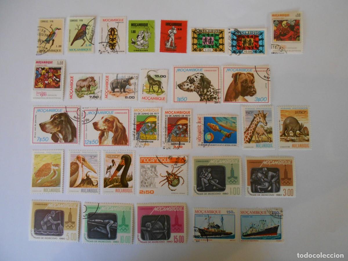 Sellos: MOZAMBIQUE-LOTE 55 SELLOS DIFERENTES