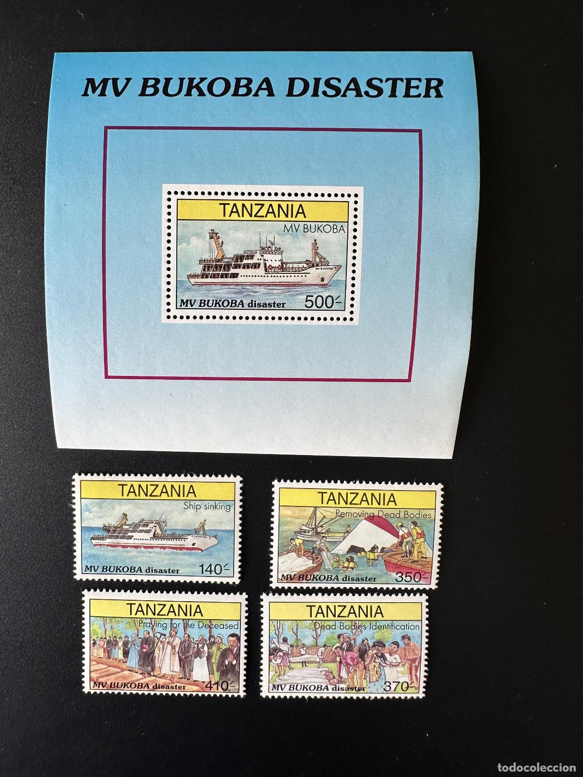 Sellos: Tanzania 1997 Mi. 2661 - 2664 Bl. 362 Desastre naufragio del transbordador MV Bukoba