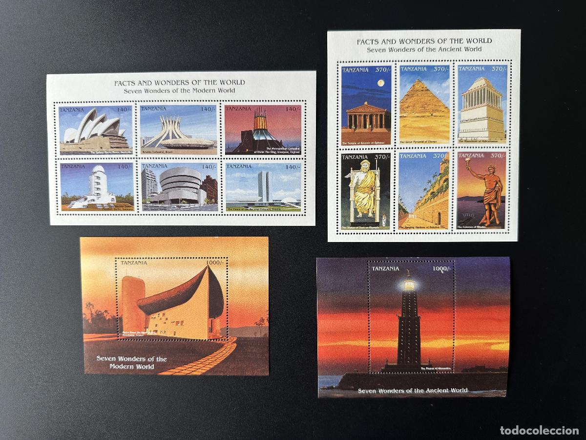 Sellos: Tanzania 1997 Mi. 2776-2787 Bl. 377-378 Maravillas del mundo antiguo y moderno